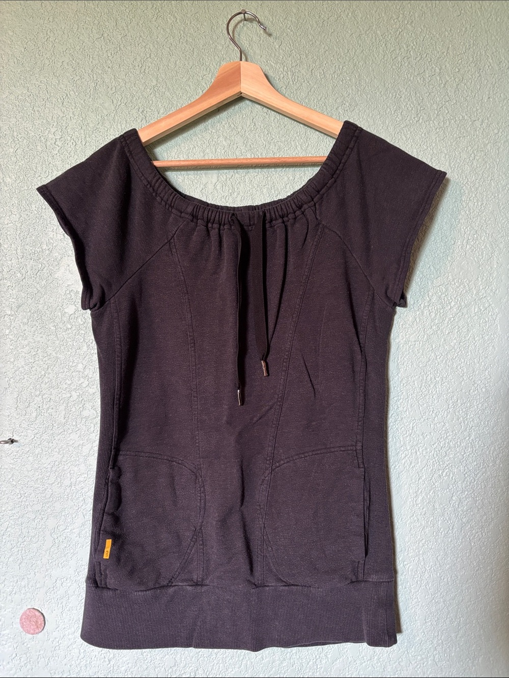 Lole Women's Y2K Dark Grey Short-Sleeve Tunic Size Small Good